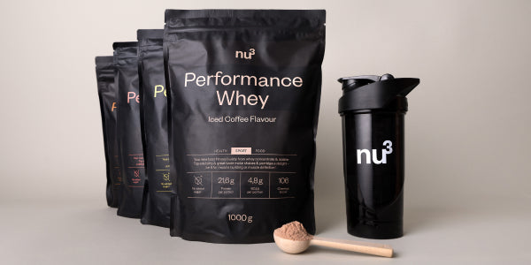 Proteine Whey e Shaker nu3